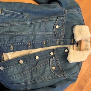 Sherpa denim jacket